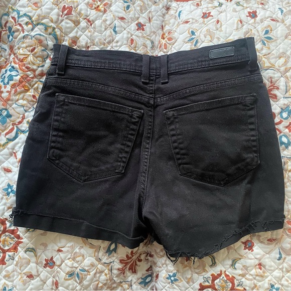 DIY Black Distressed Denim Shorts - Picture 2 of 4